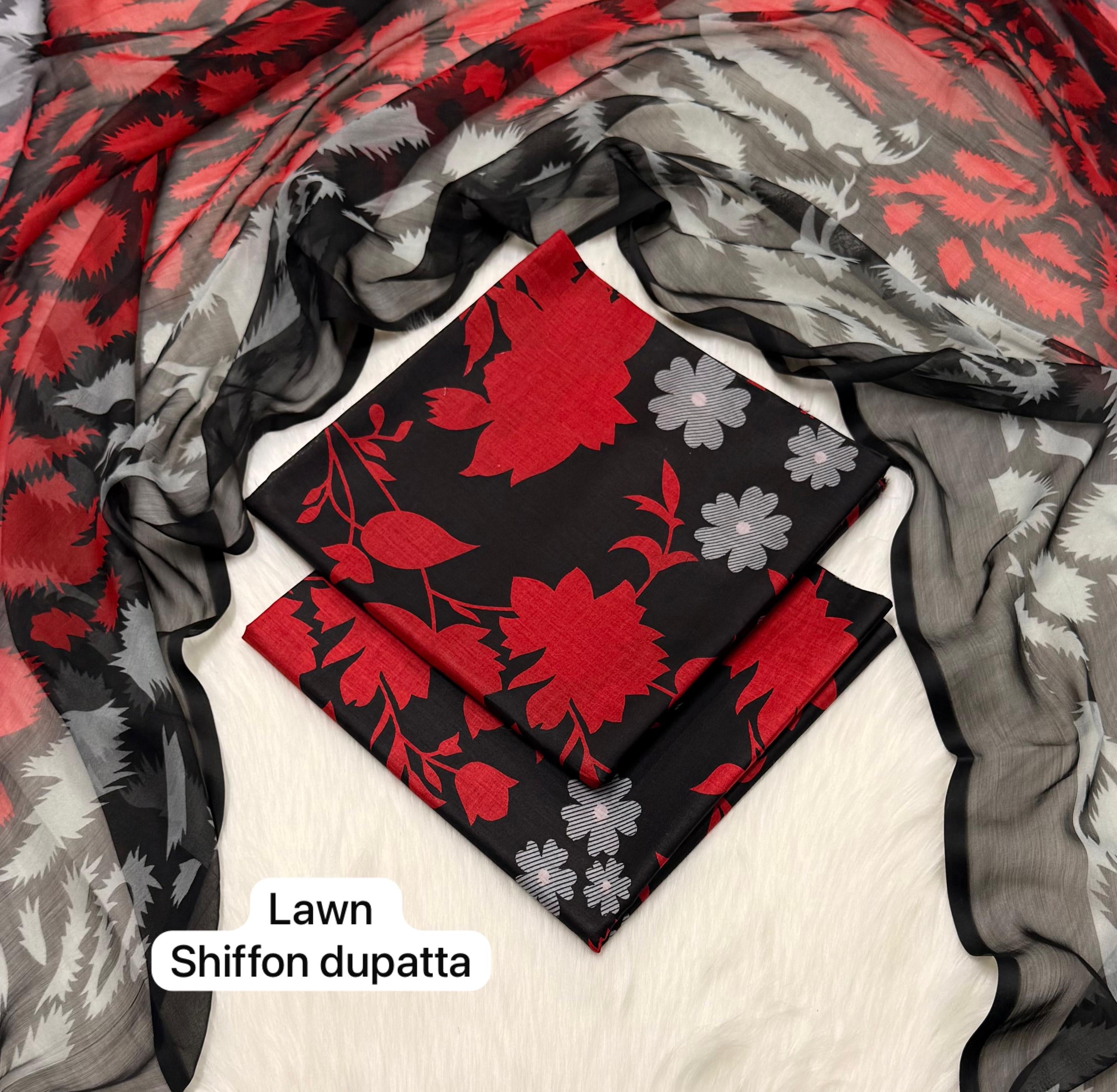 BAROQUE| Digital Printed Lawn 3pc | SL332