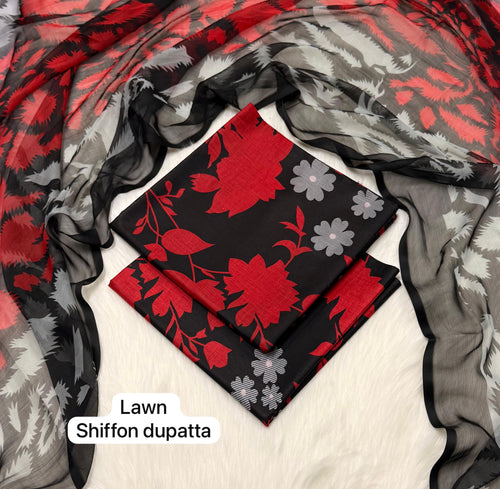 BAROQUE| Digital Printed Lawn 3pc | SL332