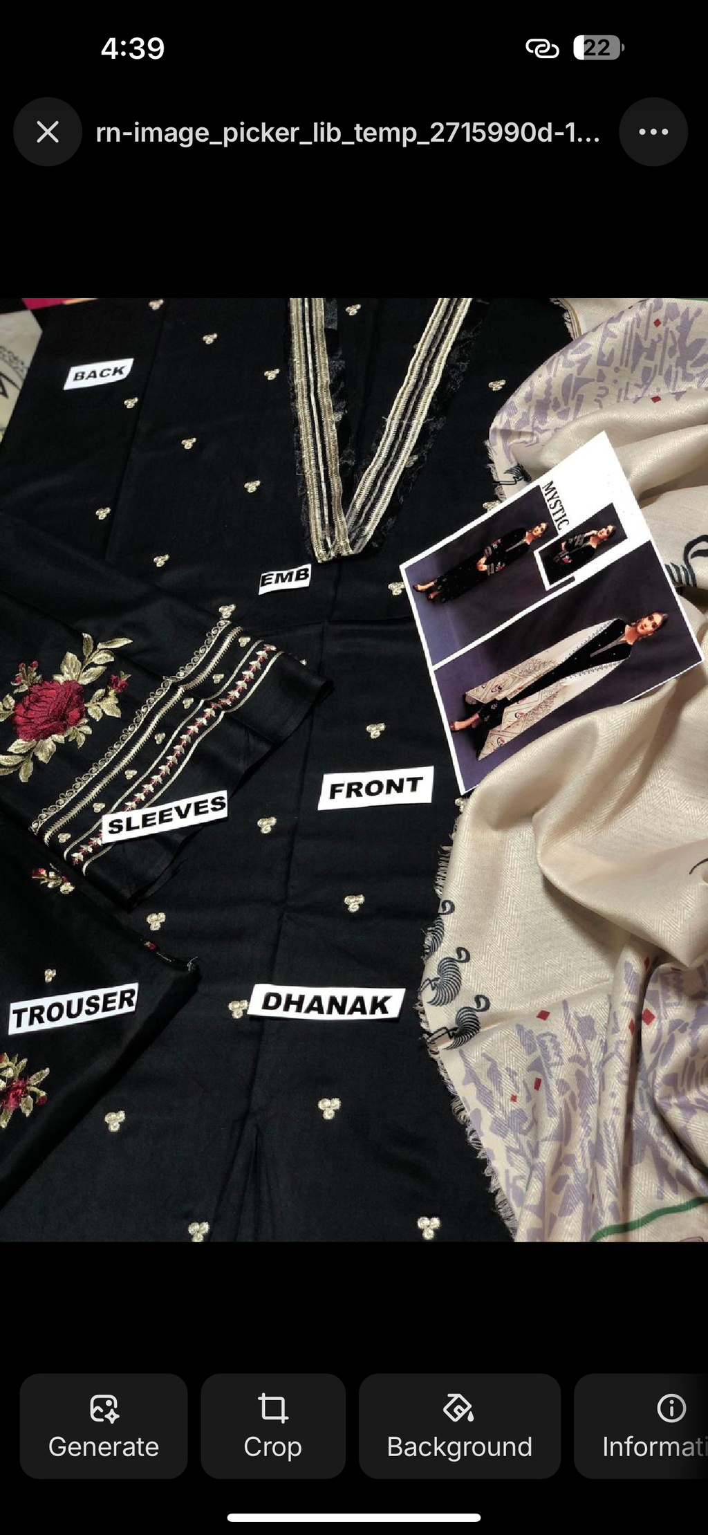 Asling Black   Dhanak Embroidered 3pc