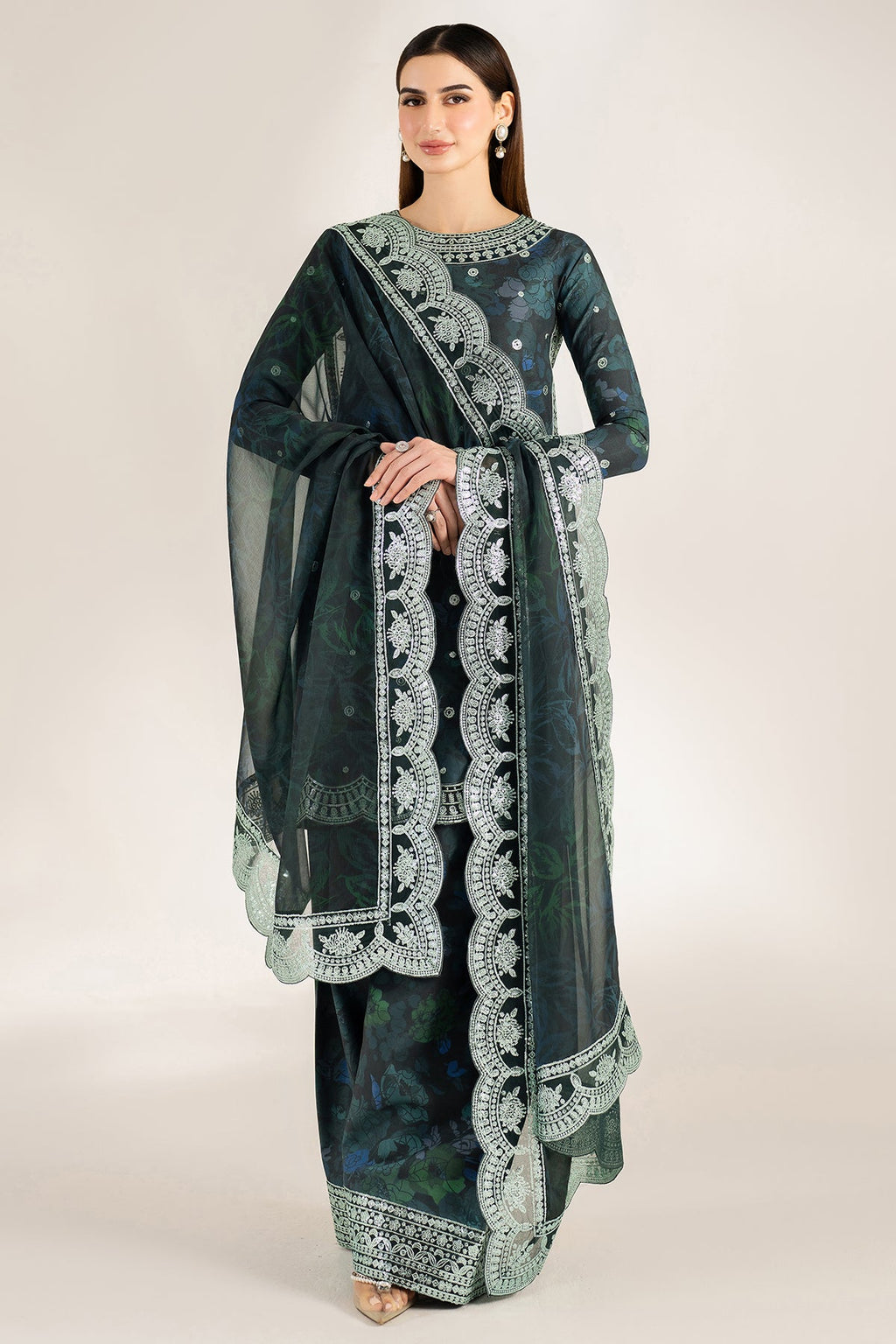 ALORA CHARM BY FARASHA UNSTICHED KHADDAR 3pc (SL-755)