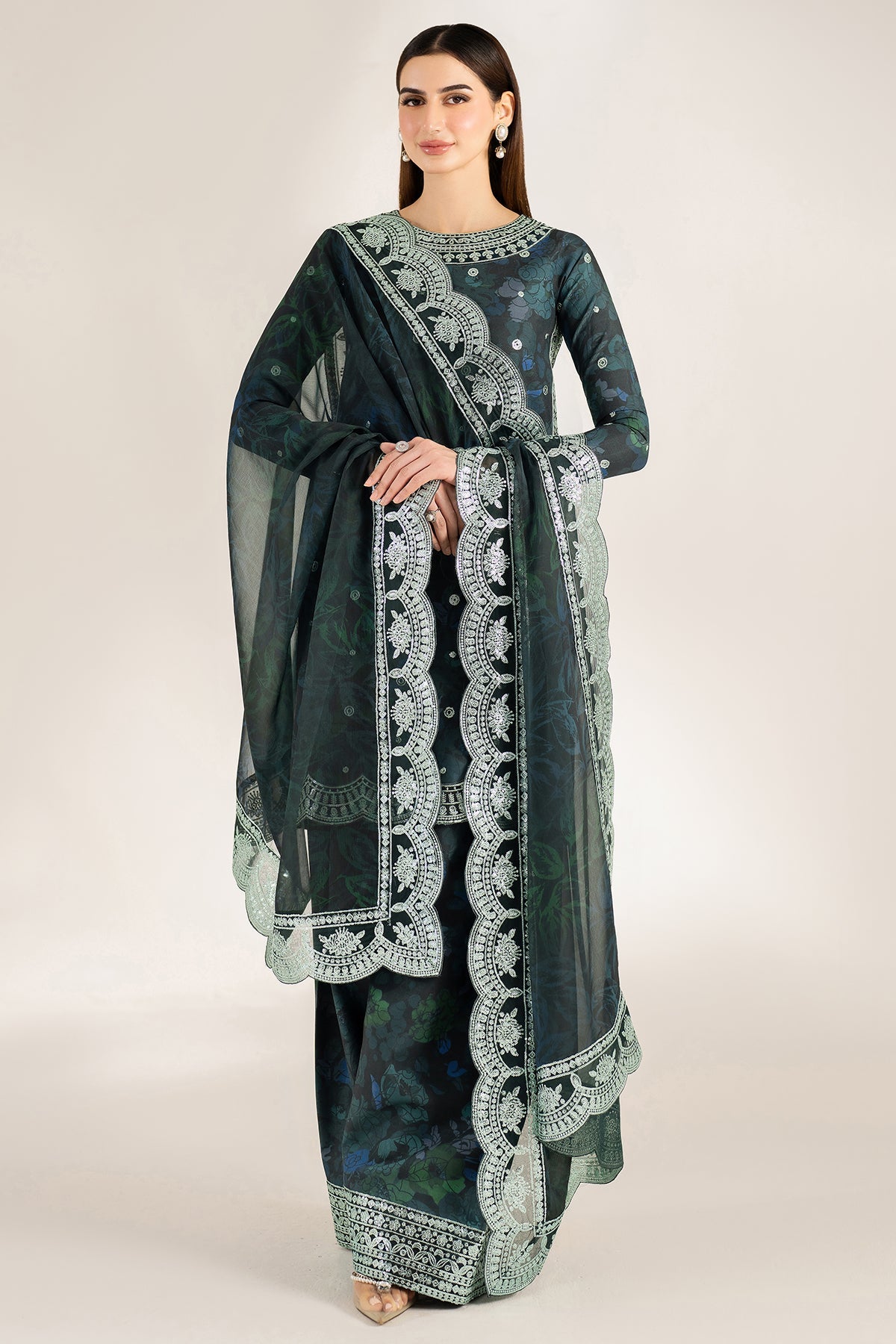 ALORA CHARM BY FARASHA UNSTICHED KHADDAR 3pc (SL-755)