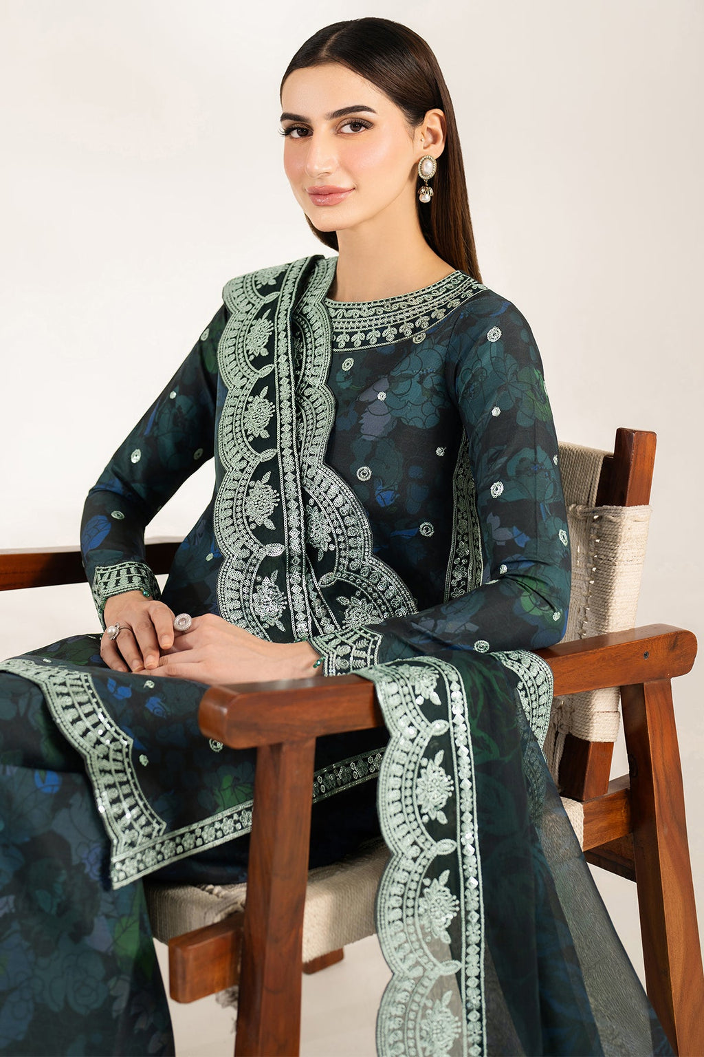 ALORA CHARM BY FARASHA UNSTICHED KHADDAR 3pc (SL-755)