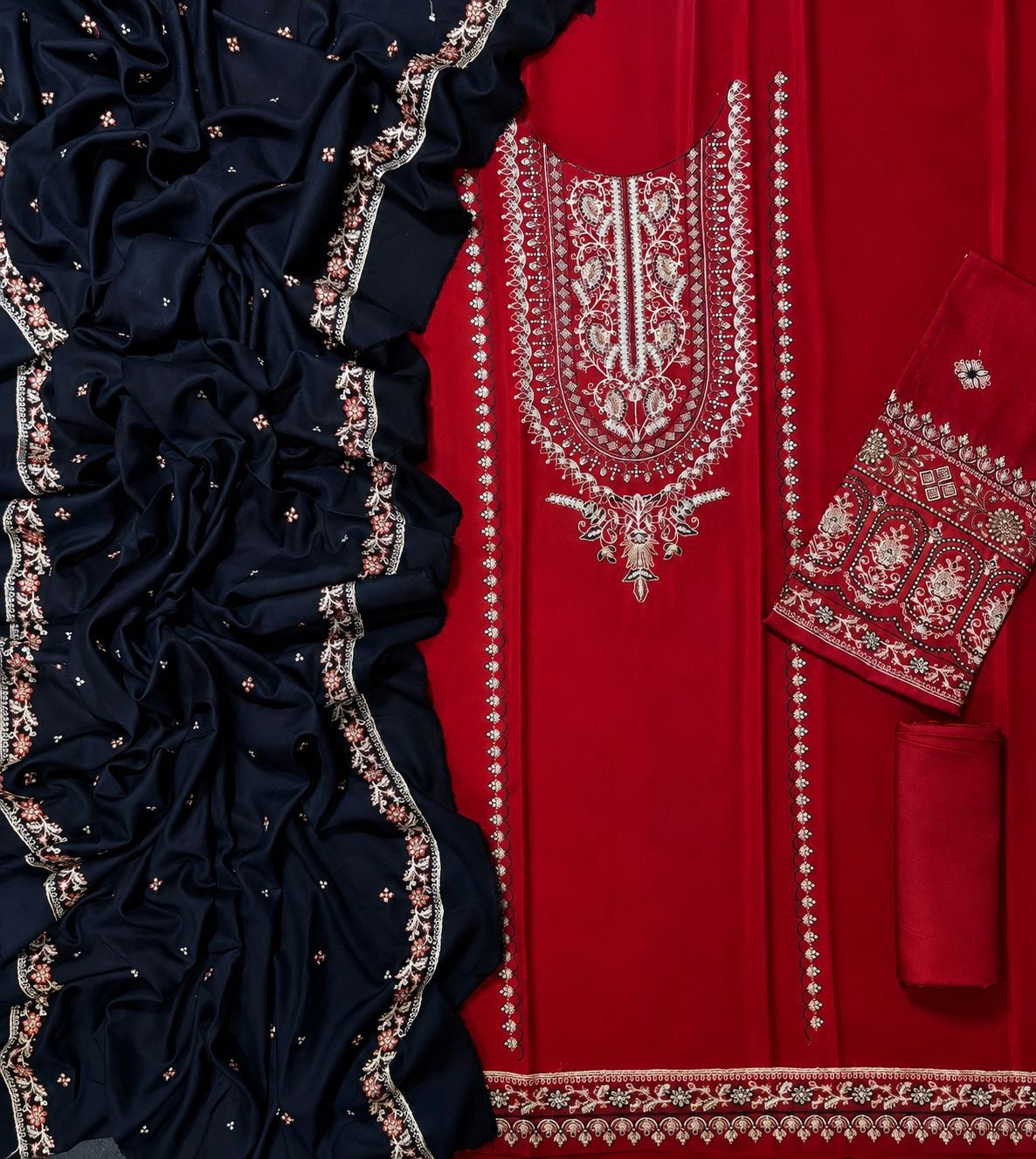BATIK | LUXURY EMBROIDERED DHANAK UNSTICHED 3pc | SL-615