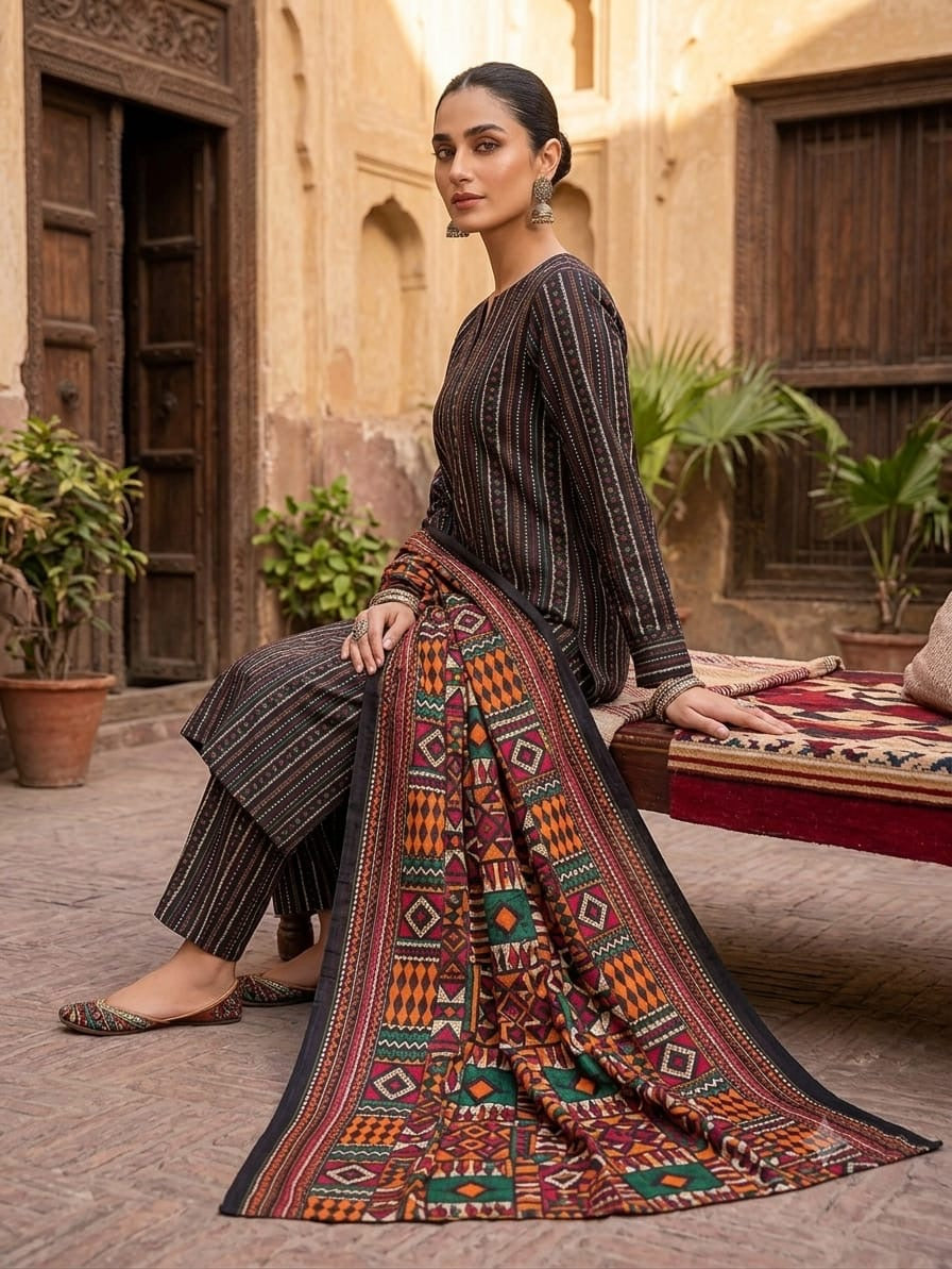BIN SAEED | DIGITAL PRINTED LAWN 3pc | SL-455