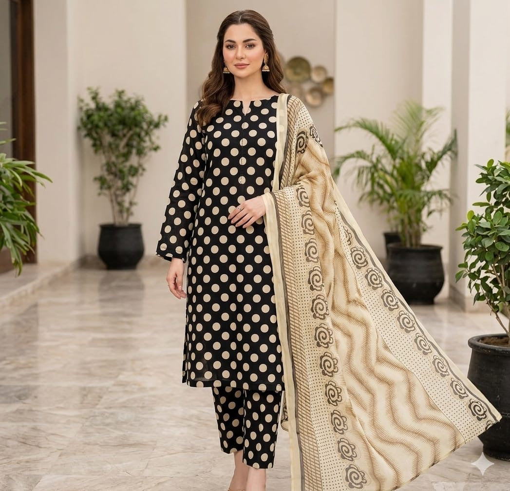 BAROQUE | Digital Printed Lawn 3pc | SL2684