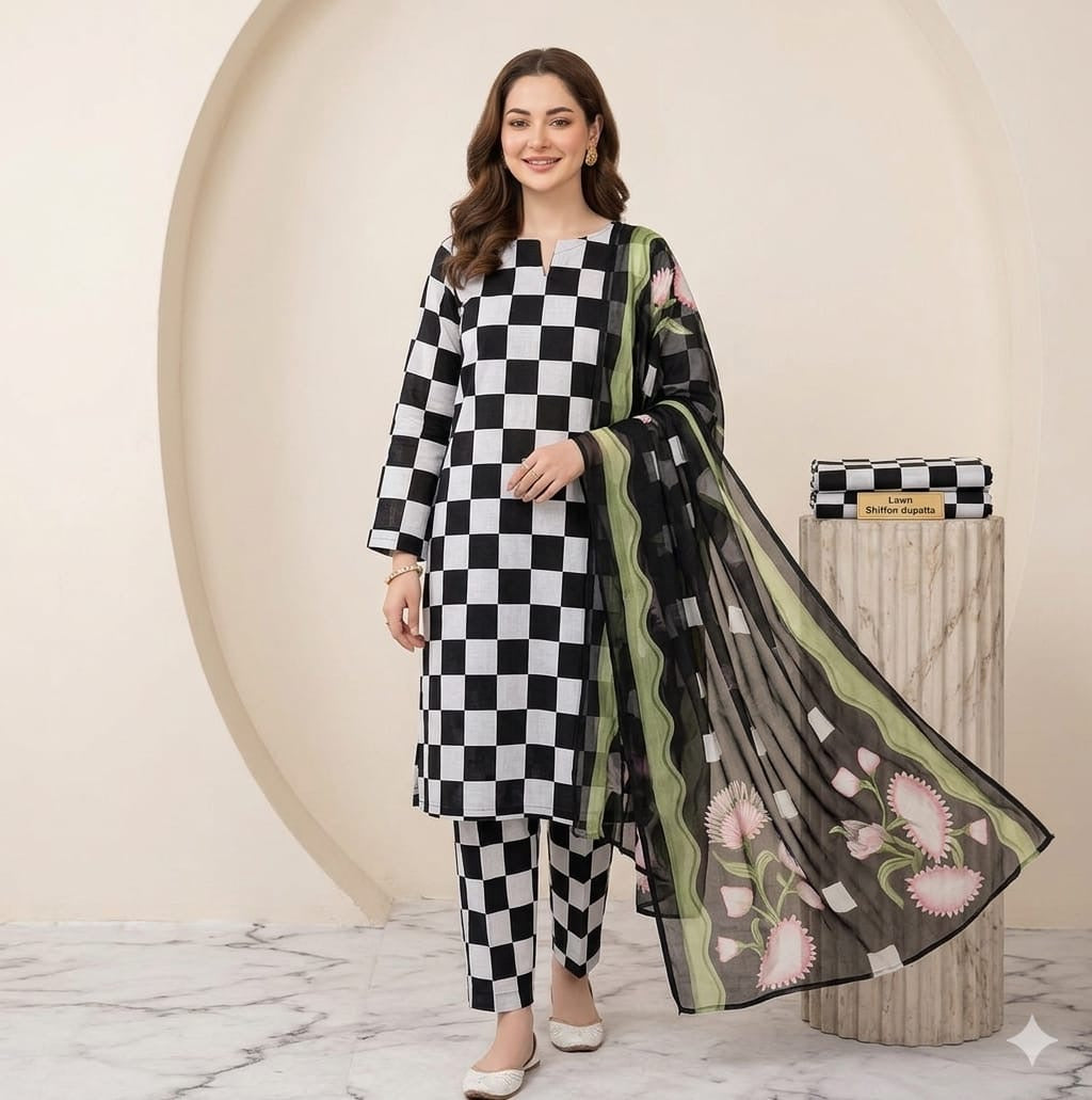 MPrints | Digital Printed Lawn 3pc | SL1726