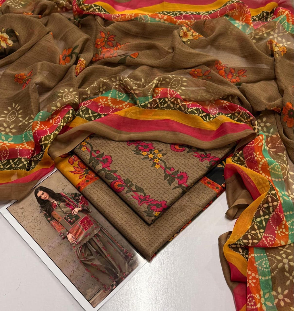 KHAADI-PRINTED LAWN UNSTICHED 3pc (SL-1139)