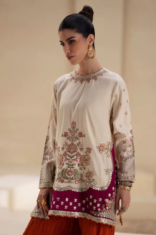 PEARL | ETHNIC | EMBROIDERED SILK UNSTITCHED 3pc | SL-558