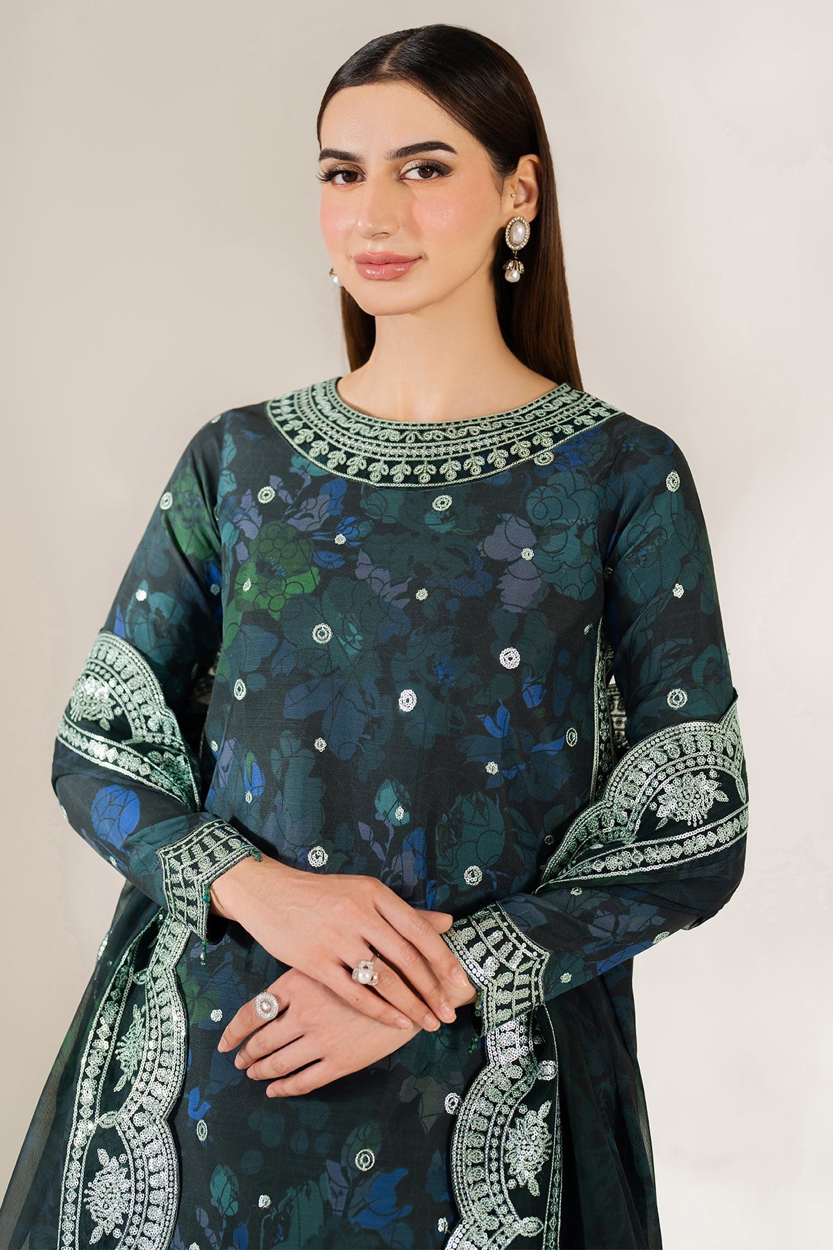 ALORA CHARM BY FARASHA UNSTICHED KHADDAR 3pc (SL-755)