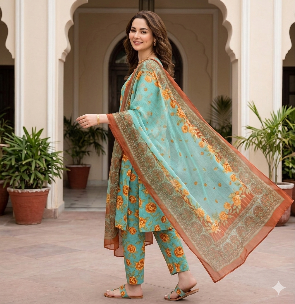 IZNIK | Digital Printed Lawn 3pc | SL337