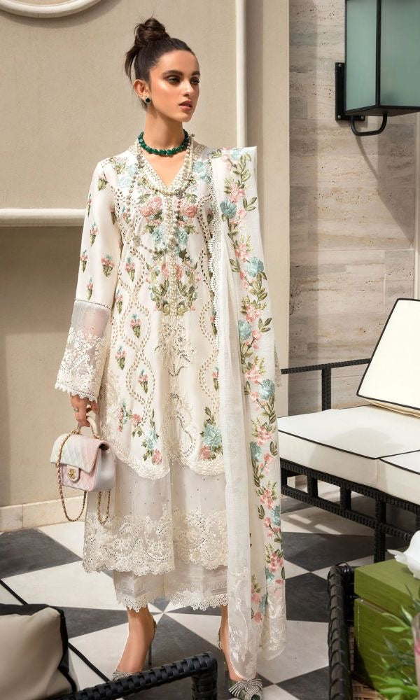 CRIMSON HEAVY EMBROIDERED LAWN 3pc (SL-1111)