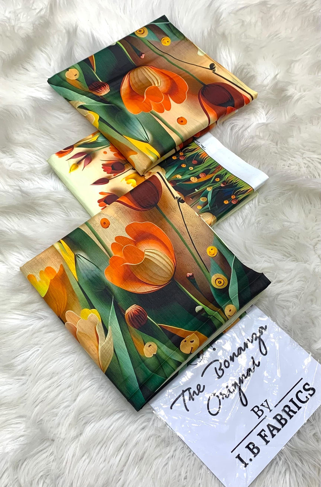 Tulip | Floral Digital Printed Lawn 3pc | SL-619 | Yellow