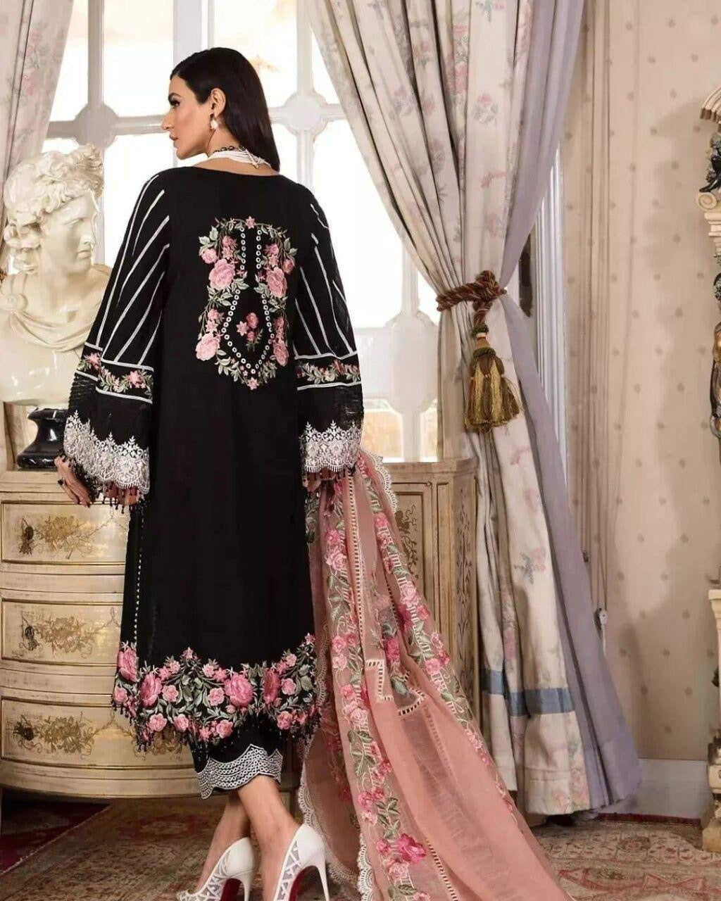 CRIMSON HEAVY EMBROIDERED LAWN 3pc (SL-1112)
