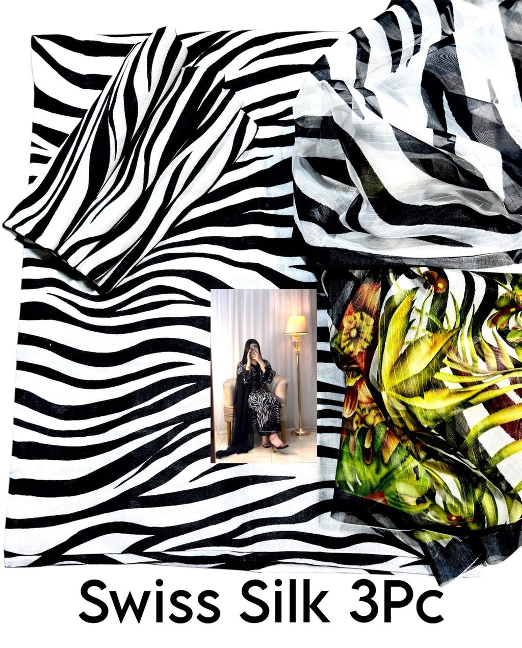 Swiss Lawn Printed 3pc