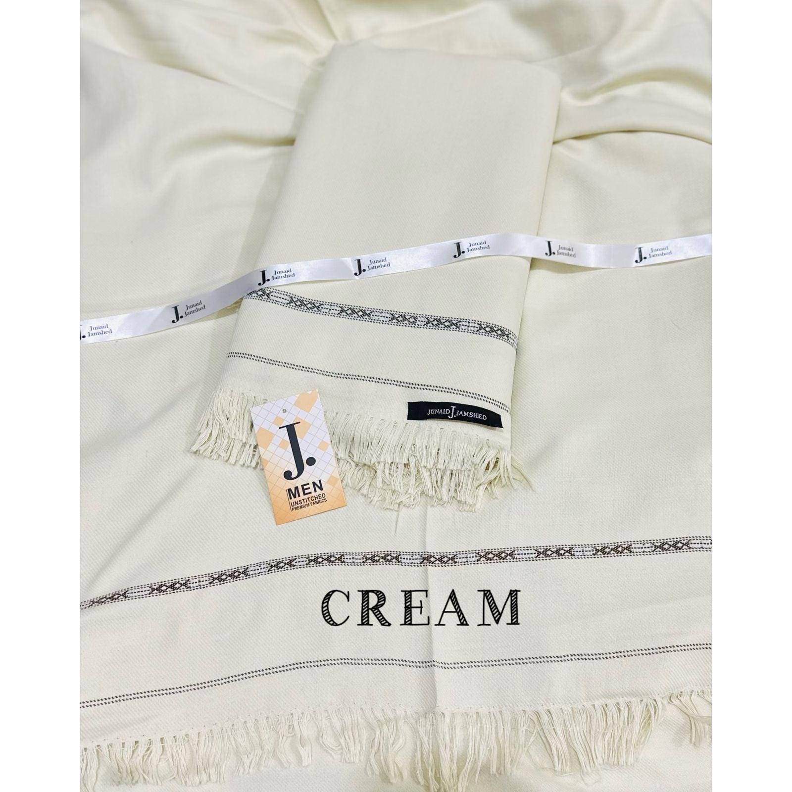 J. MEN’S SHAWL | CREAM | SL-1302