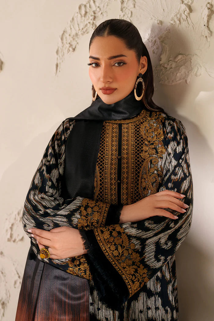 Baroque Printed Embroidered Unstiched 3pc (SL455)