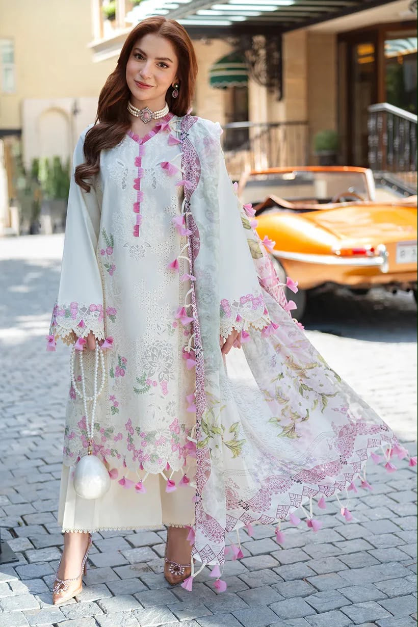 DANIA | LUXURY EMBROIDERED DHANAK UNSTICHED 3pc | SL-503