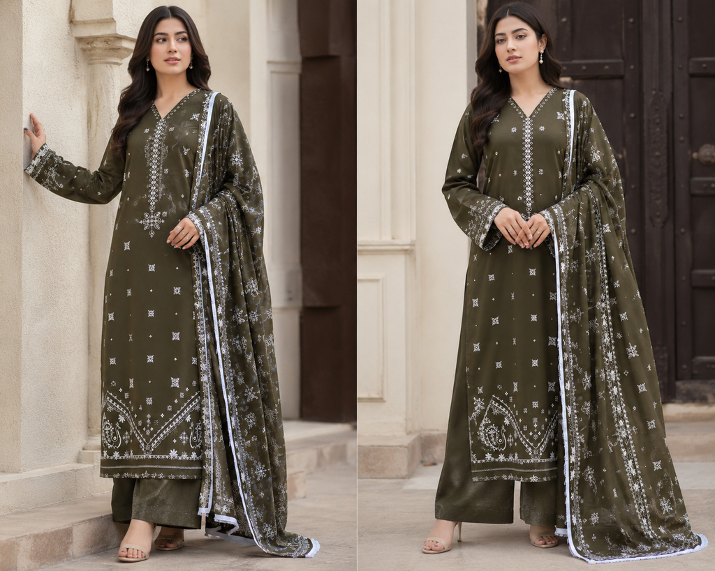 BATIK | LUXURY EMBROIDERED DHANAK 3pc | SL-809