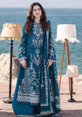 HANIA x QALAMKAR | LUXURY EMBROIDERED DHANAK UNSTICHED 3pc | SL-6290