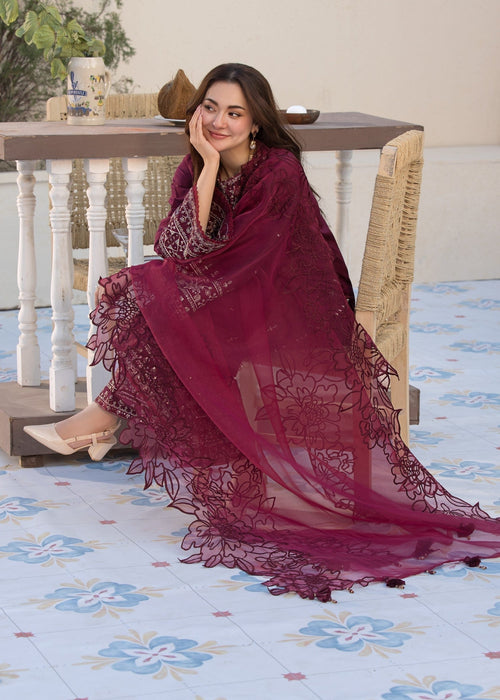 ALLY’s | Qalamkar-Luxury Embroidered Lawn 3pc | SL-325