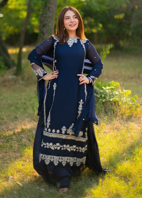 DANIA | LUXURY EMBROIDERED 3pc | SL-1021