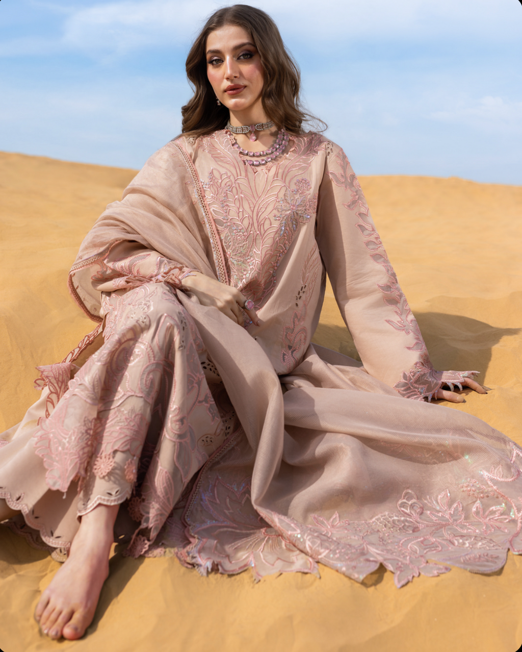 ELAHEH | RANG RASIYA | LASERWORK EMBROIDERED LAWN 3pc | SL-6455