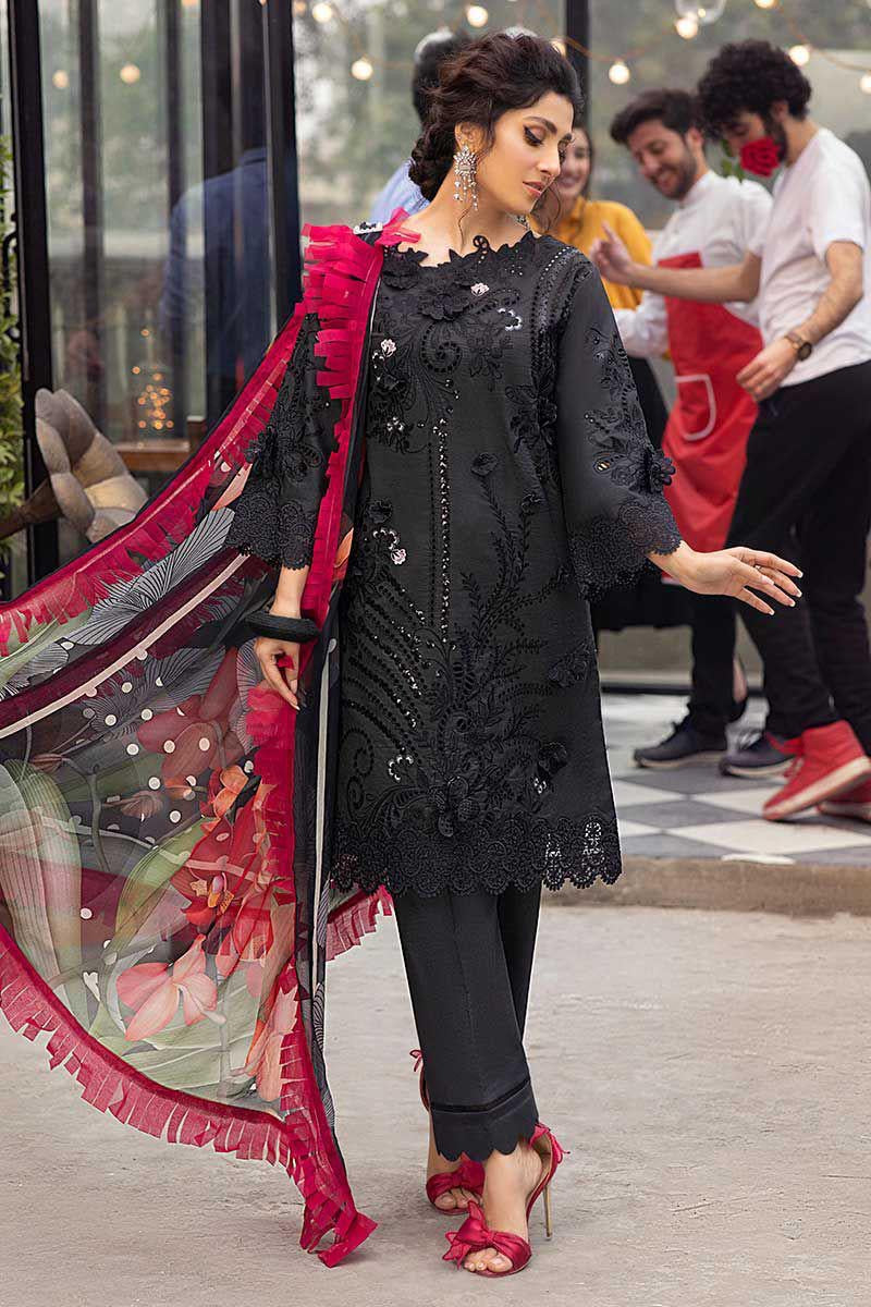 MUSHQ-EMBROIDERED LAWN UNSTICHED 3pc (SL-1298)