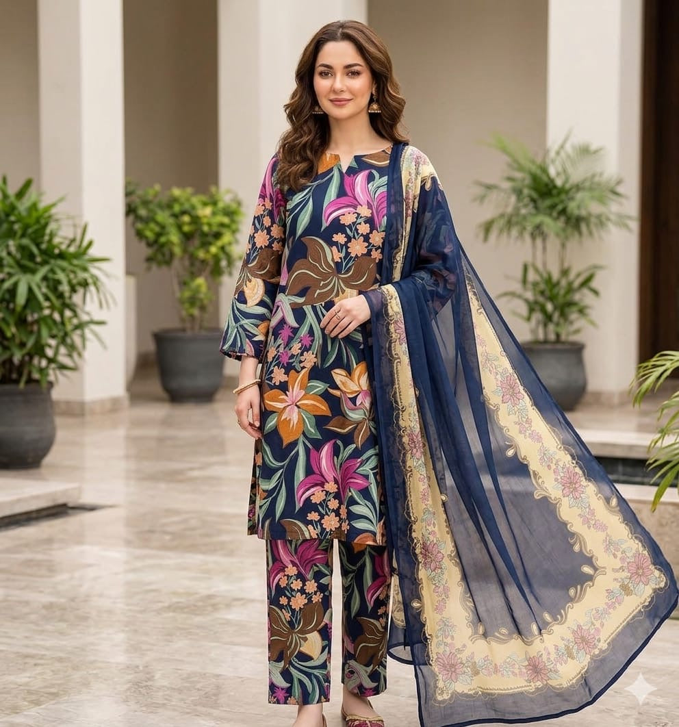 BAROQUE | Digital Printed Lawn 3pc | SL229