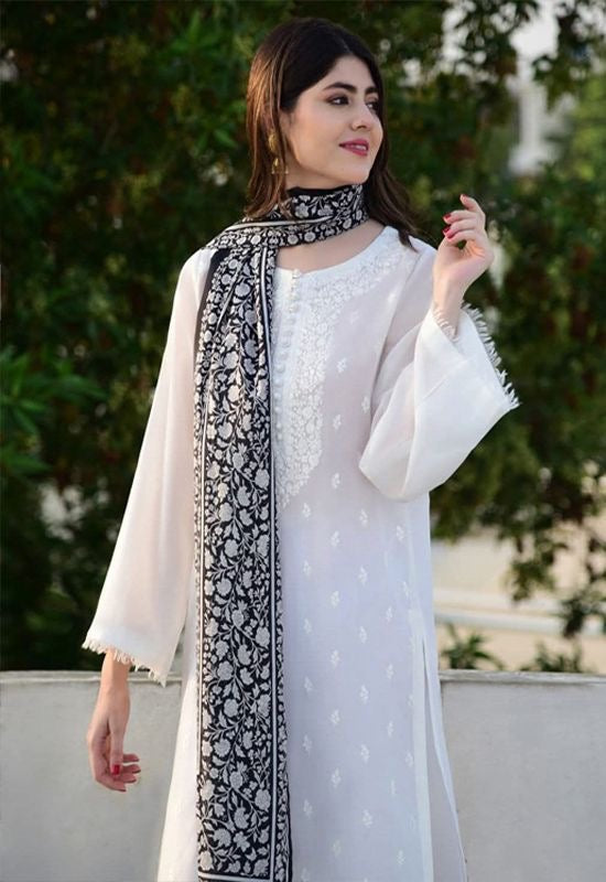 LAILA-EMBROIDERED DHANAK UNSTICHED 3pc (SL-9142)