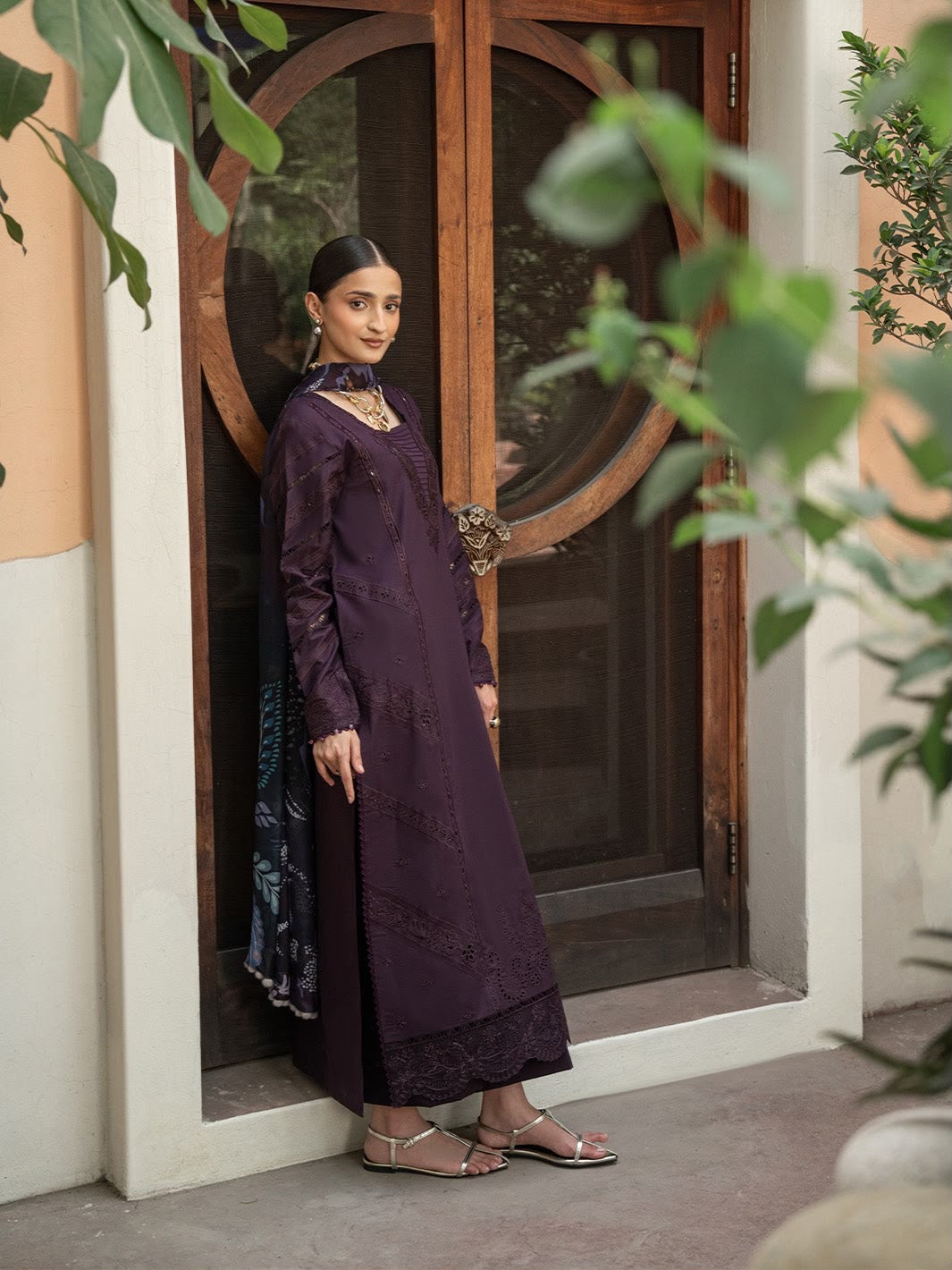 IZEL | EMBROIDERED DHANAK 3pc |SL-2738