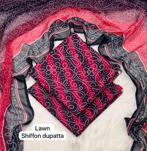AJRAK | Digital Printed Lawn 3pc | SL6378