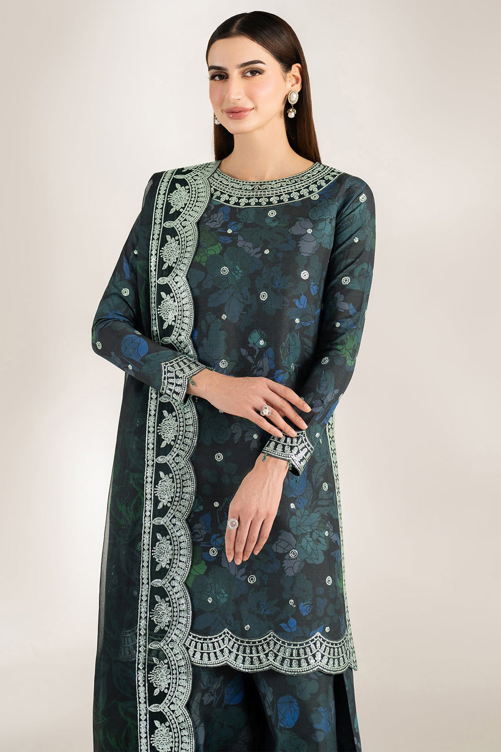ALORA CHARM BY FARASHA UNSTICHED KHADDAR 3pc (SL-755)
