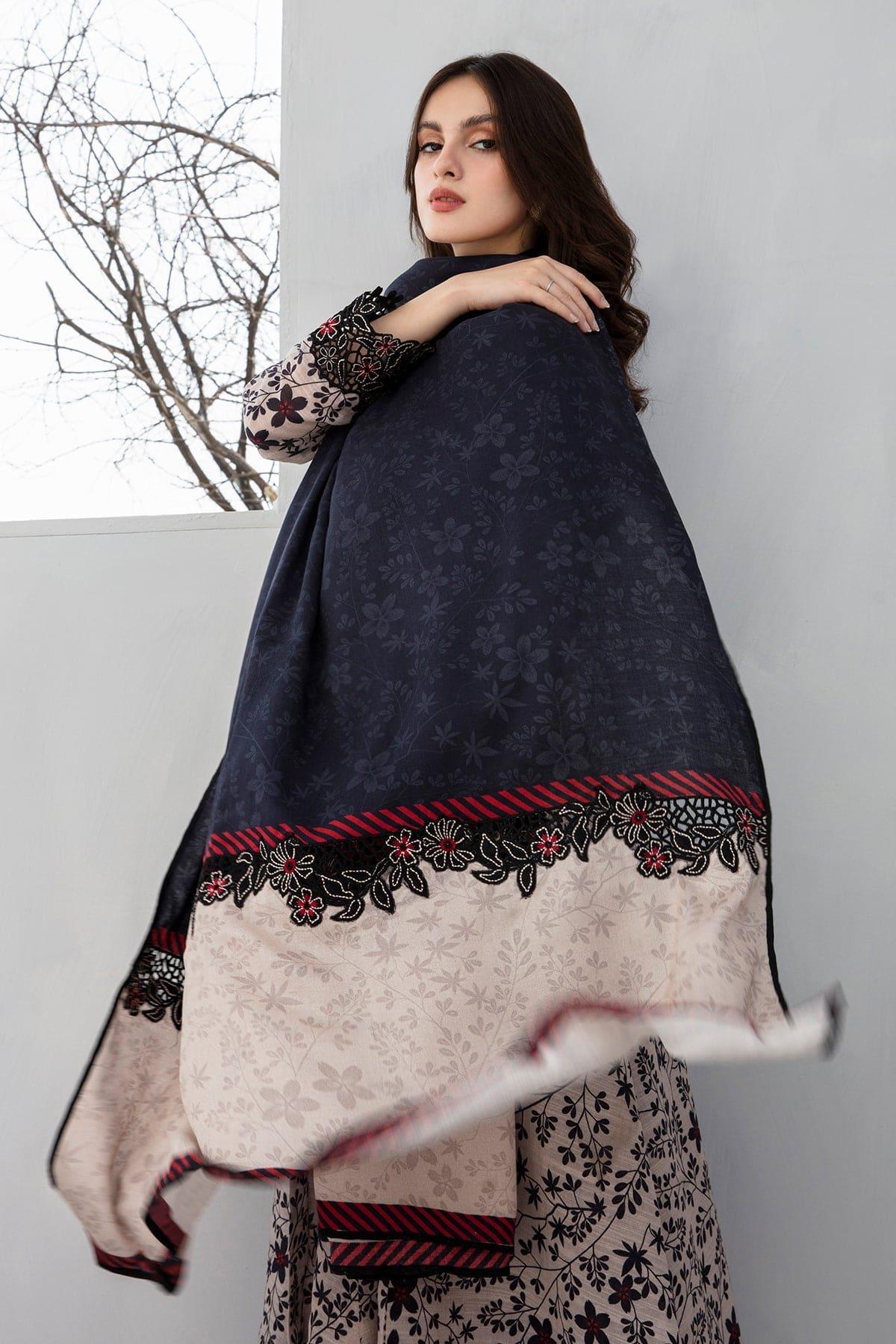 IZNIK PRINTED EMBROIDERED LAWN 3pc (SL1278)