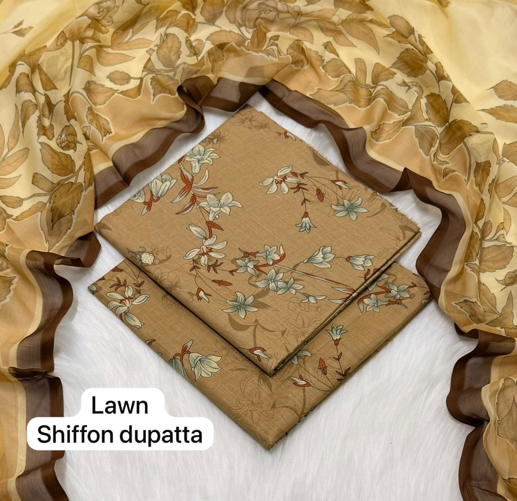 IZNIK | Digital Printed Lawn 3pc | SL226