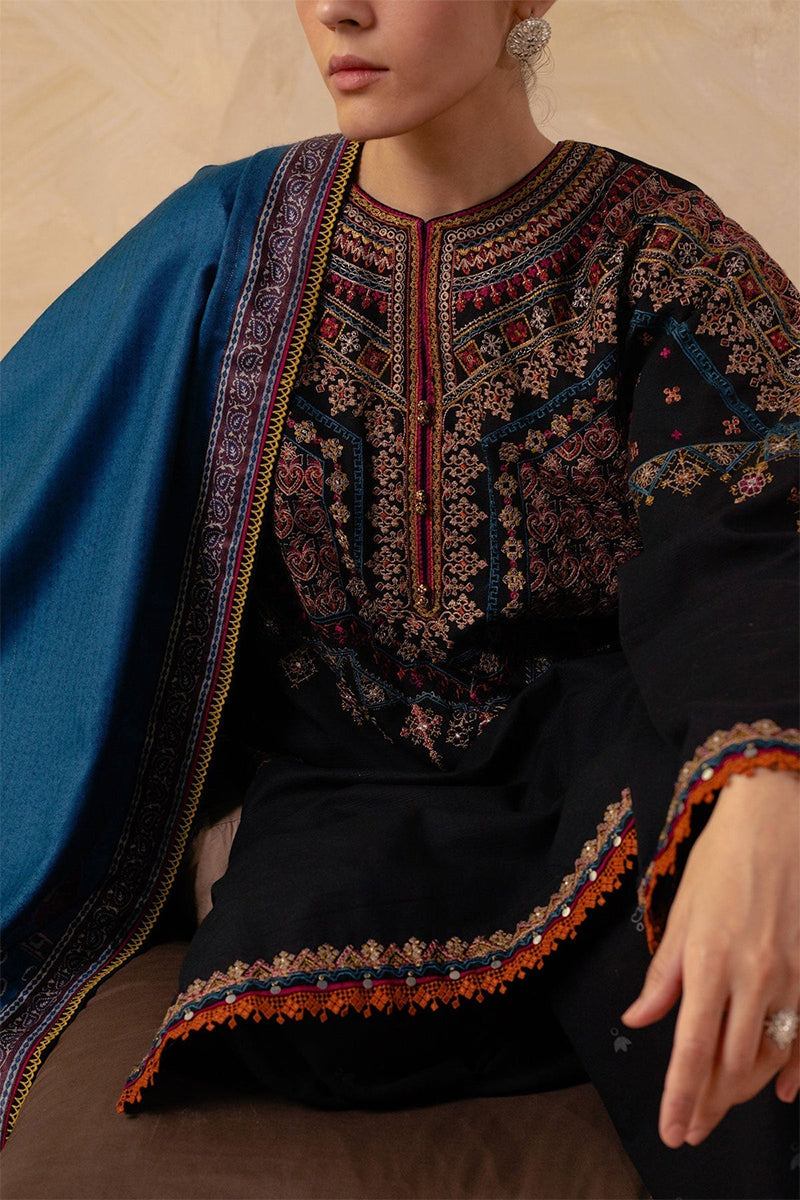 ZARA SHAHJAHAN EMBROIDERED LAWN 3pc (SL-1250)