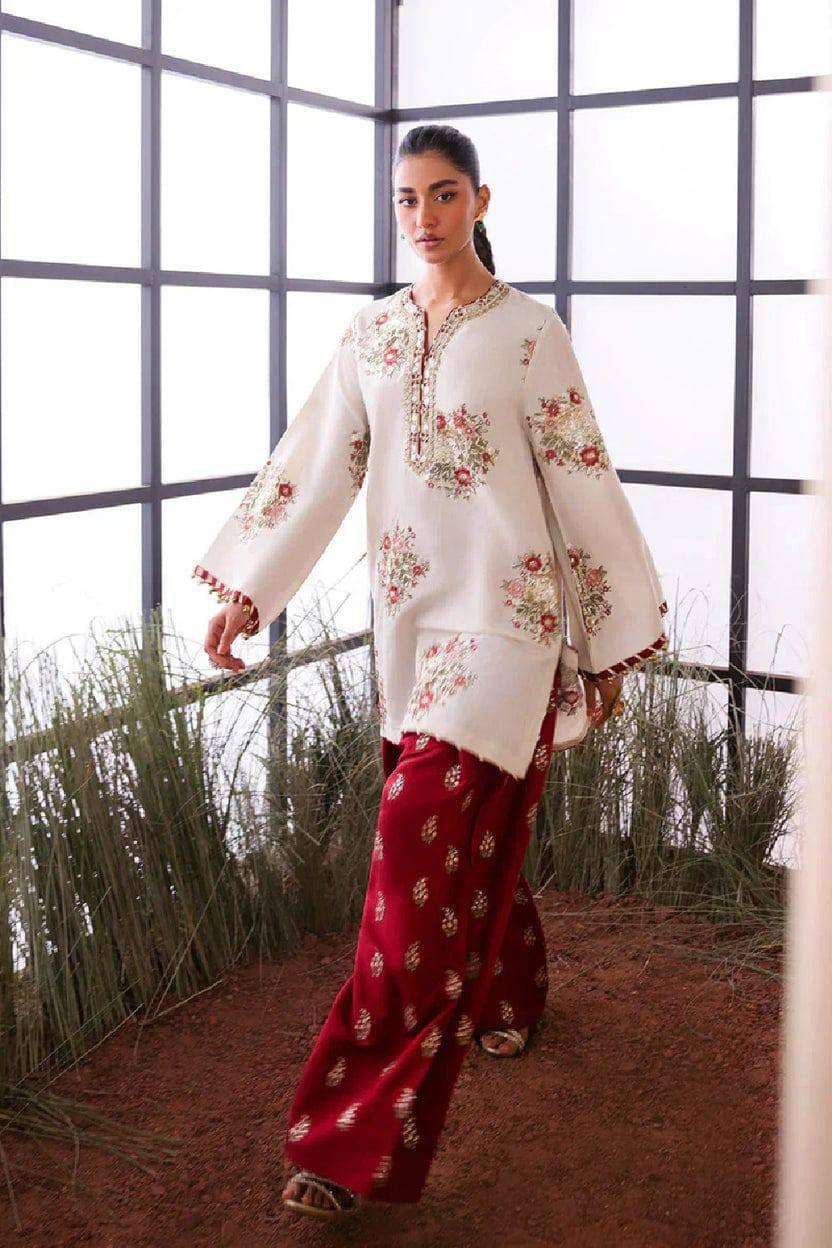 ETHNIC LUXURY EMBROIDERED DHANAK UNSTITCHED 2pc