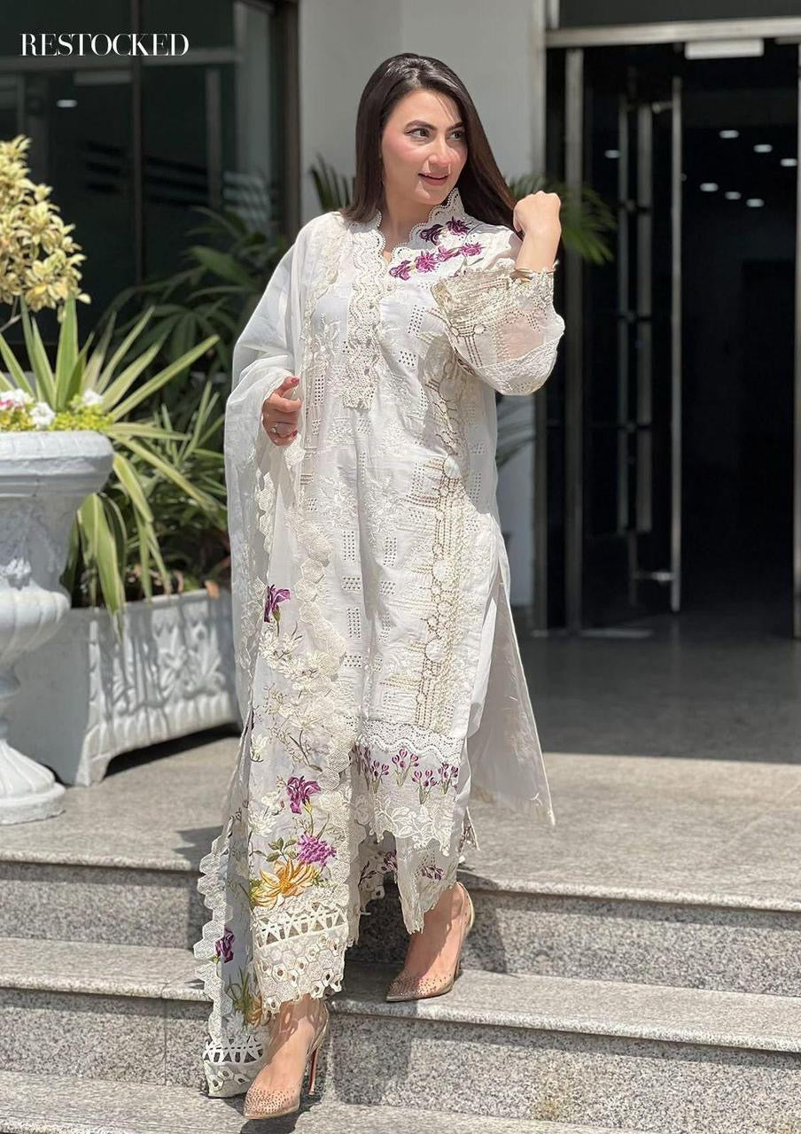 ELAF PREMIUM LAWN EMBROIDERED 3pc (SL-447)