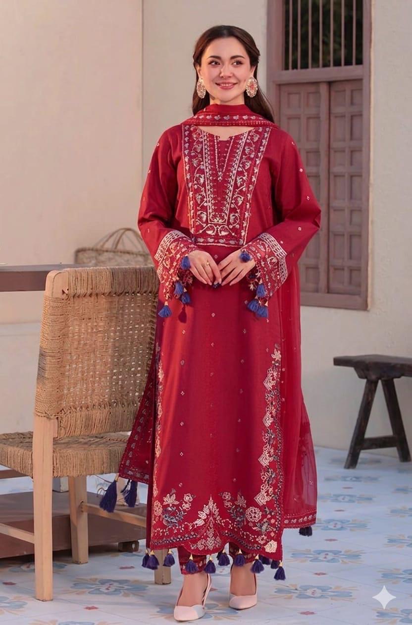JADE | EMBROIDERED LAWN UNSTITCHED 3pc | SL -1920