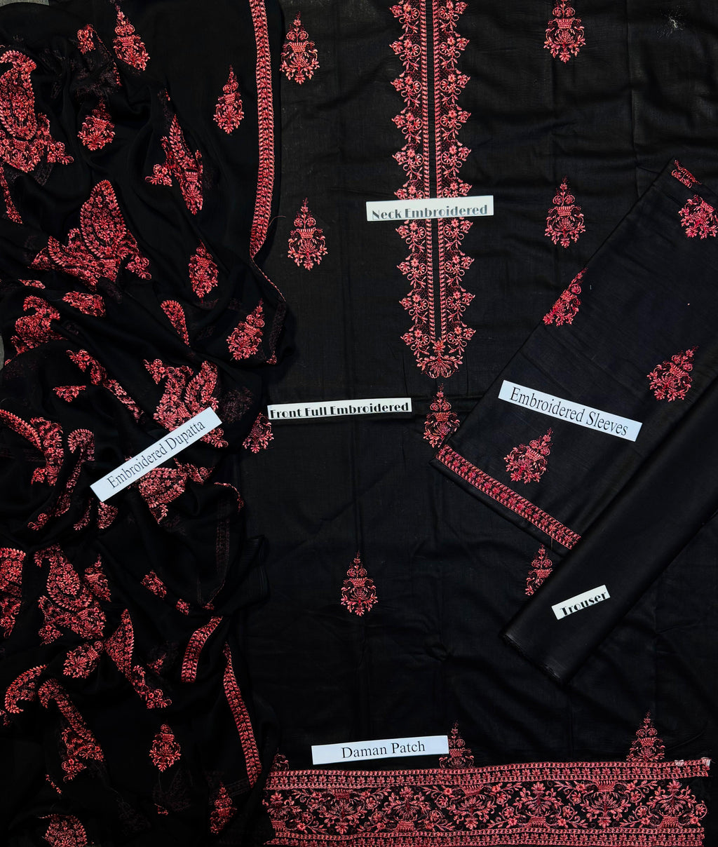 BAREEZE HEAVY EMBROIDERED LAWN 3pc (SL-1127)