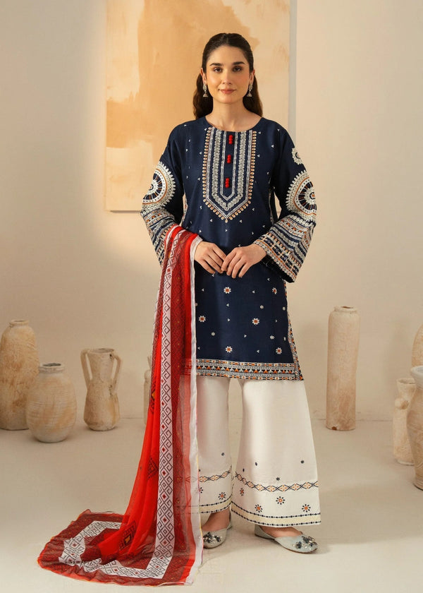 JAZMINE-LUXURY EMBROIDERED LAWN 3pc (SL-3255)