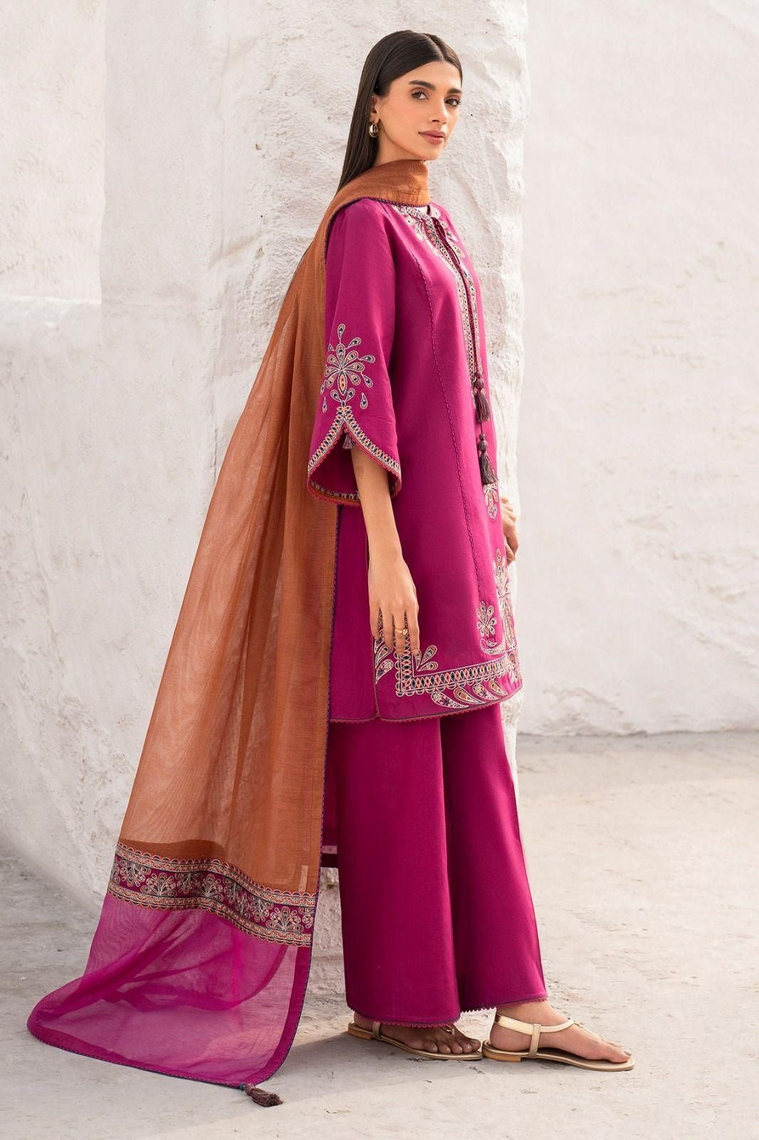 JAZMINE-DHANAK EMBROIDERED UNSTICHED WINTER 3pc (SL-6319)