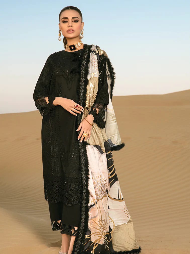 RANGRASIYA-BORING EMBROIDERED LAWN UNSTICHED 3pc (SL-424)