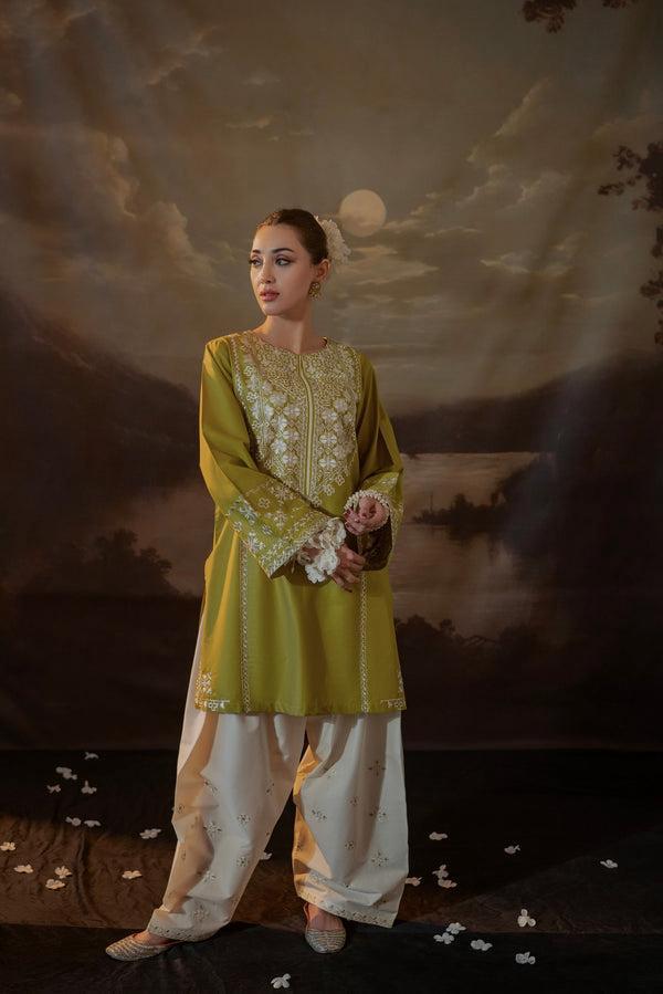 WANIYA | EMBROIDERED DHANAK UNSTITCHED 2pc | SL-620
