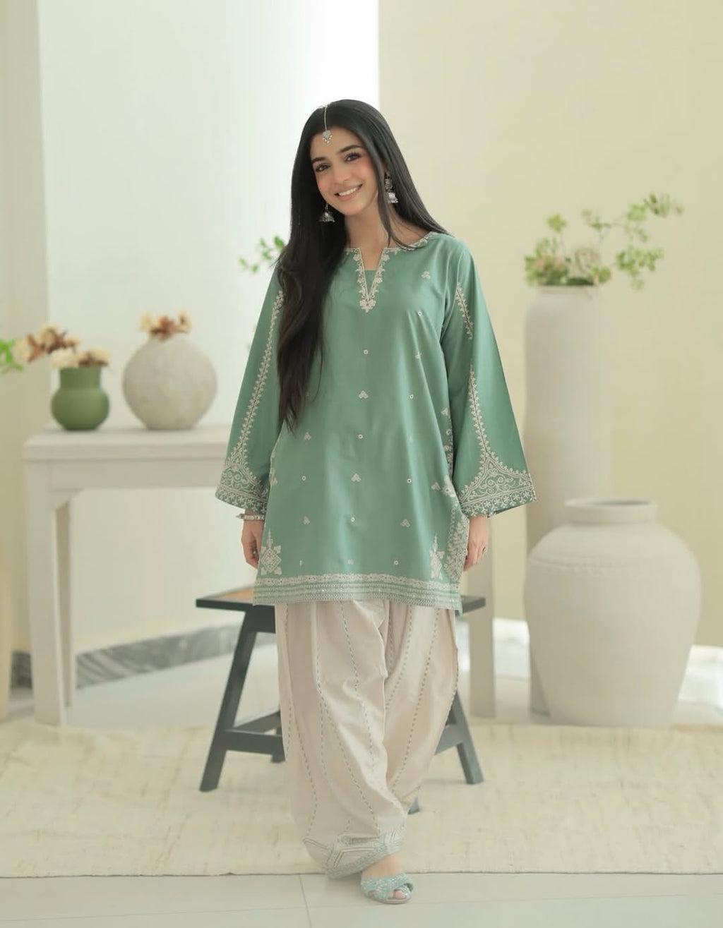 LAIBA | URGE | LUXURY EMBROIDERED DHANAK UNSTITCHED 2pc | SL-6027