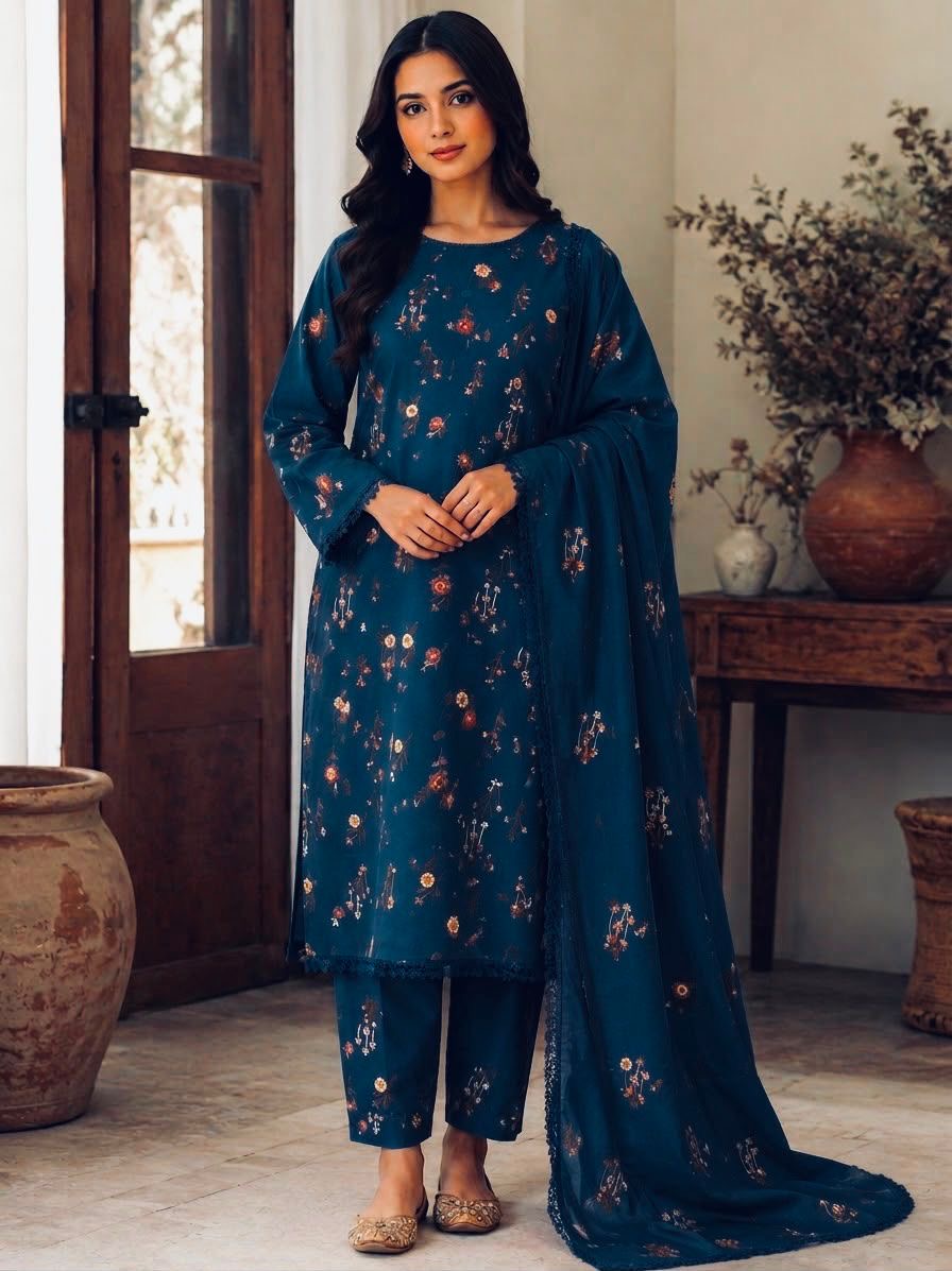 ANEELA’s | LUXURY DHANAK EMBROIDERED UNSTITCHED 3pc | SL-941