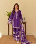 COCO By ZS | Heavy Embroidered Lawn Unstiched 3pc | SL-5507