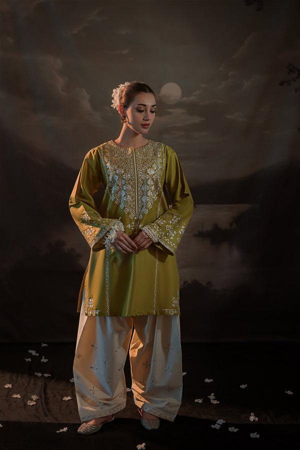 WANIYA | EMBROIDERED DHANAK UNSTITCHED 2pc | SL-620
