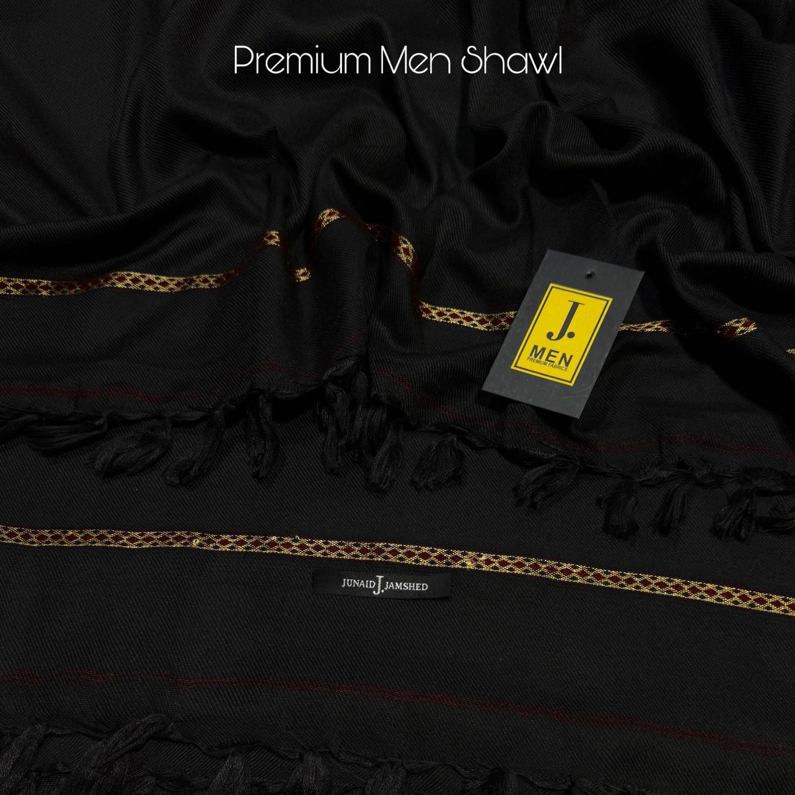 J. MEN’S SHAWL | Black | SL-1304