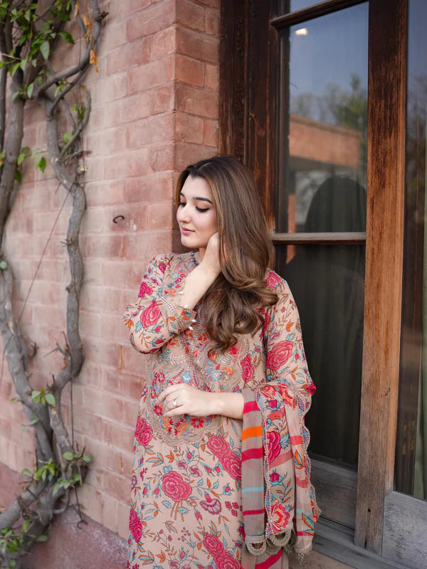 ZIRHA | PRINTED EMBROIDERED LAWN 3pc | SL-723