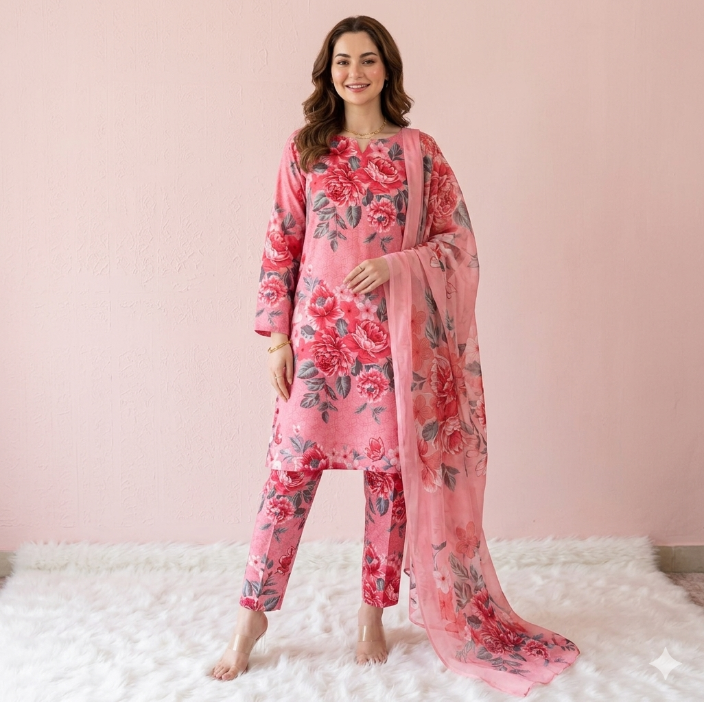 IZNIK | Digital Printed Lawn 3pc | SL330